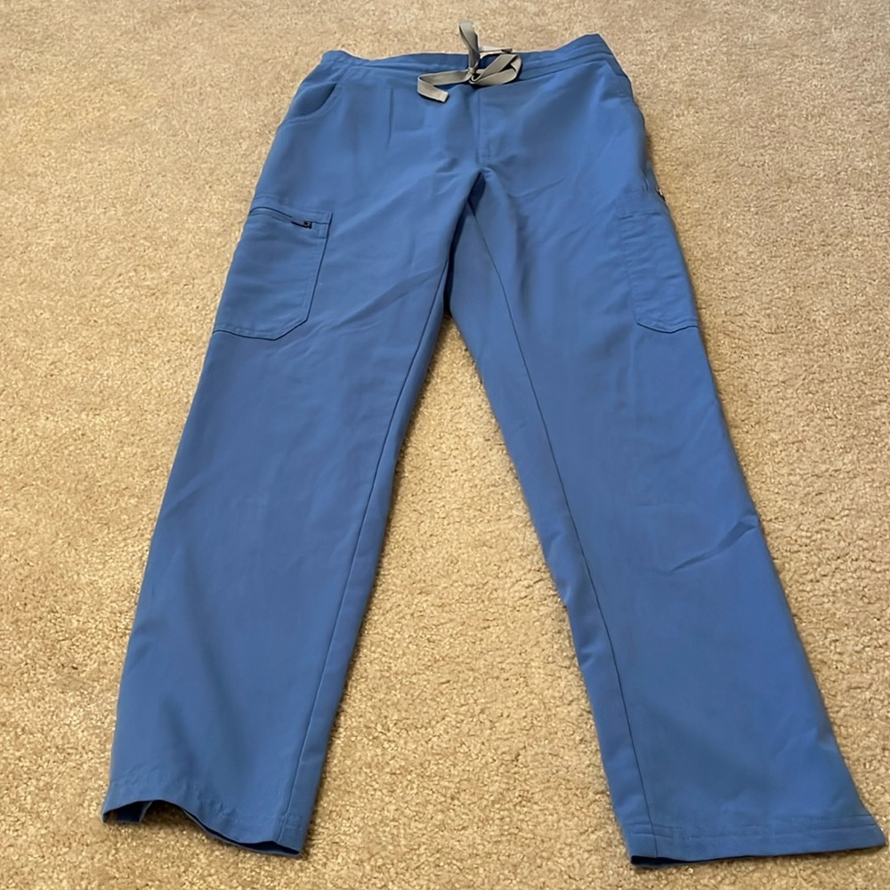Figs Ceil Blue Scrub Bottoms XS/P